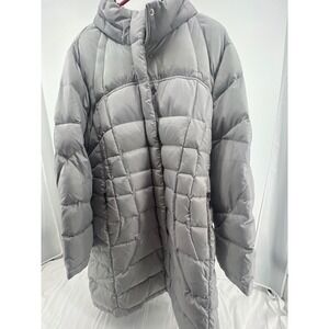 Calvin Klein Performance Puffer Coat Extra Large Gray Down Feather Fill Fleece